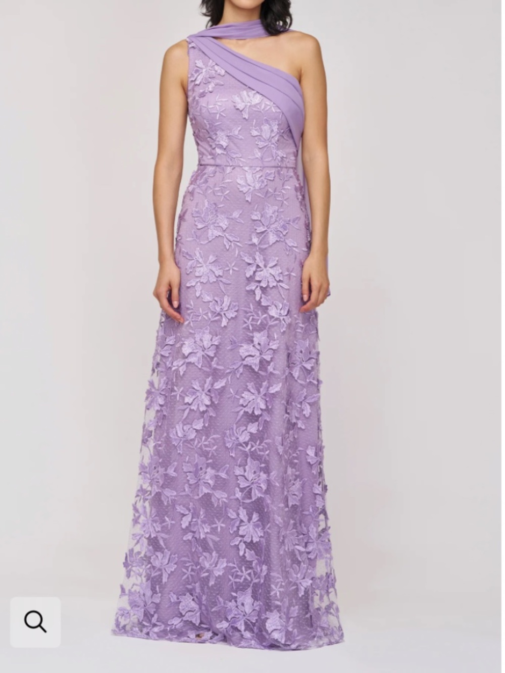 JS Collections Women's Nola Chiffon Lace Dress Lilac Size 14 Formal Wedding
